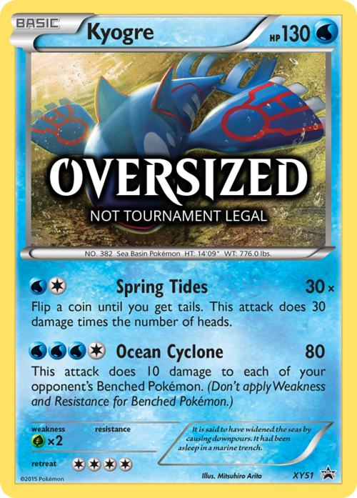 Kyogre Card Front