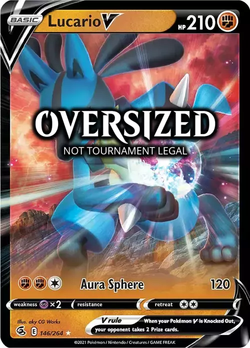 Lucario V Card Front