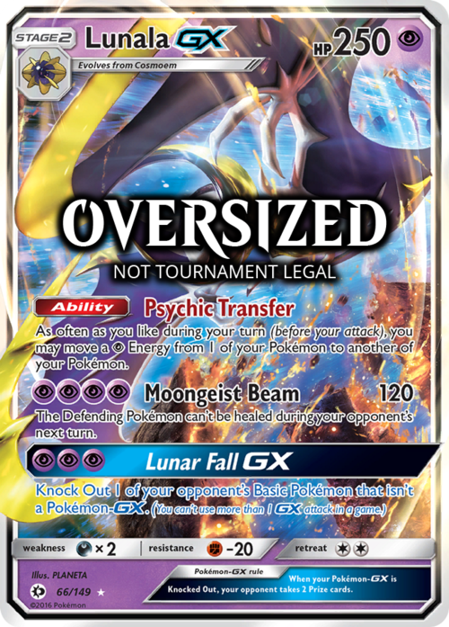 Lunala GX Card Front