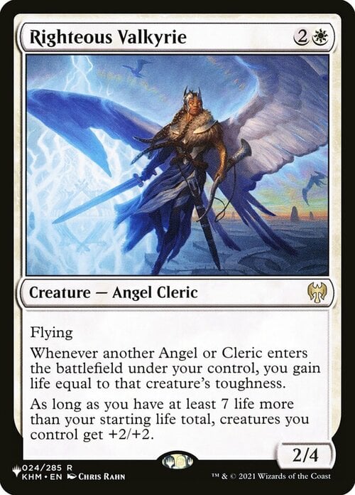 Righteous Valkyrie Card Front