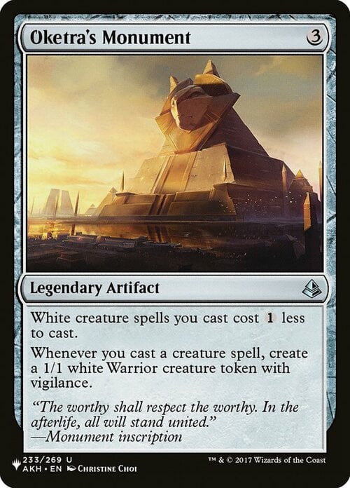 Oketra's Monument Card Front