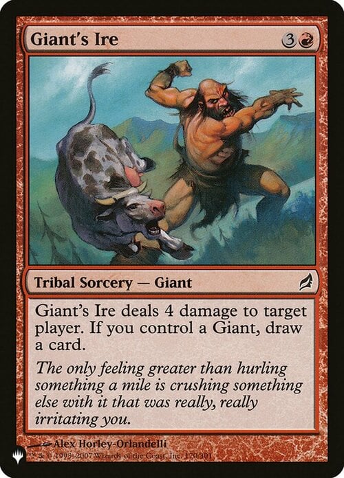 Giant's Ire Card Front