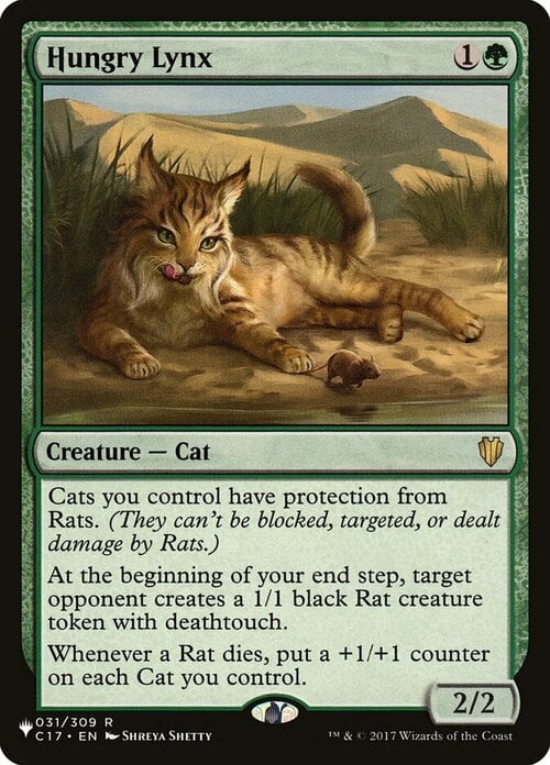 Hungry Lynx Card Front