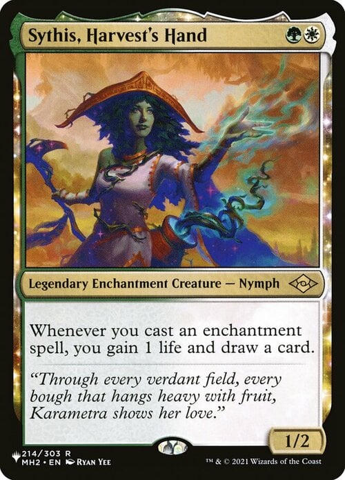 Sythis, Harvest's Hand Card Front
