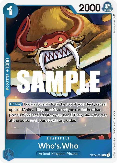 Who's.Who Card Front