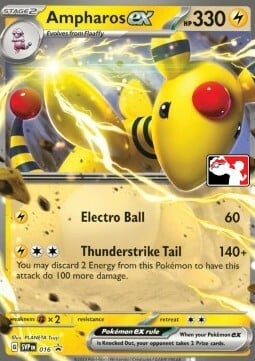 Ampharos ex Card Front