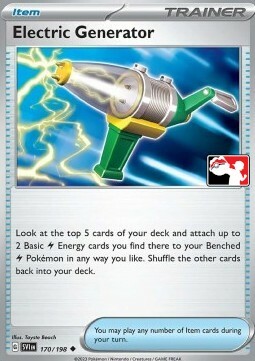 Electric Generator Card Front