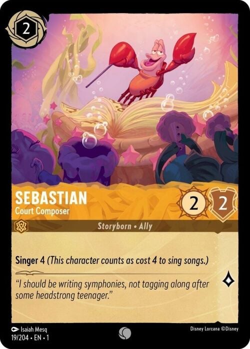 Sebastian - Court Composer Card Front