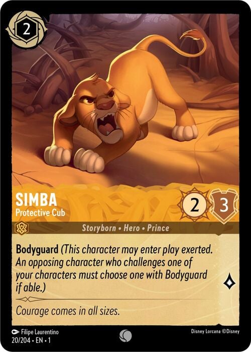Simba - Protective Cub Card Front