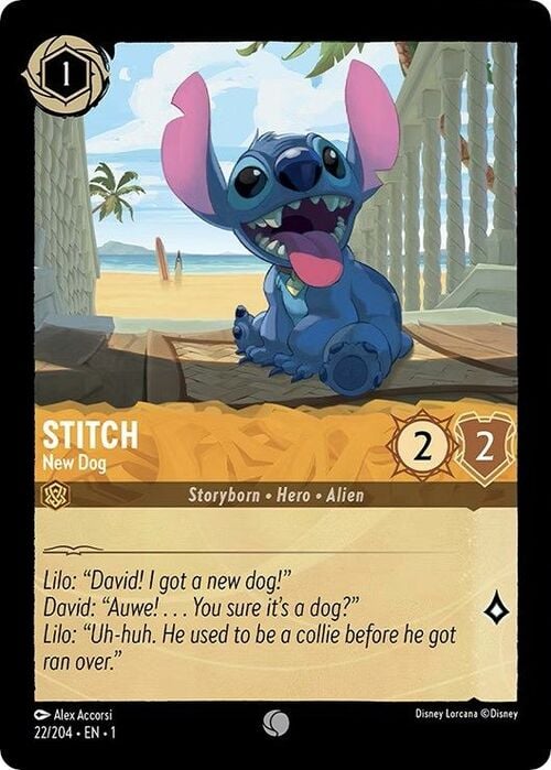 Stitch - New Dog Card Front