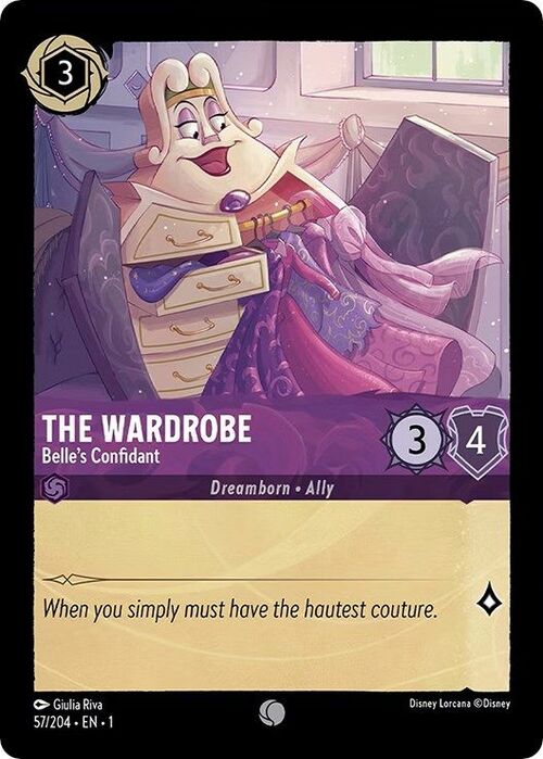 The Wardrobe - Belle's Confidant Card Front