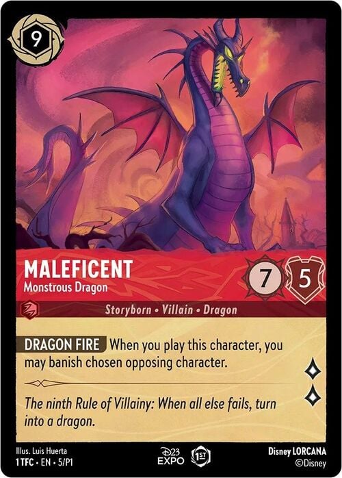 Maleficent - Monstrous Dragon Card Front