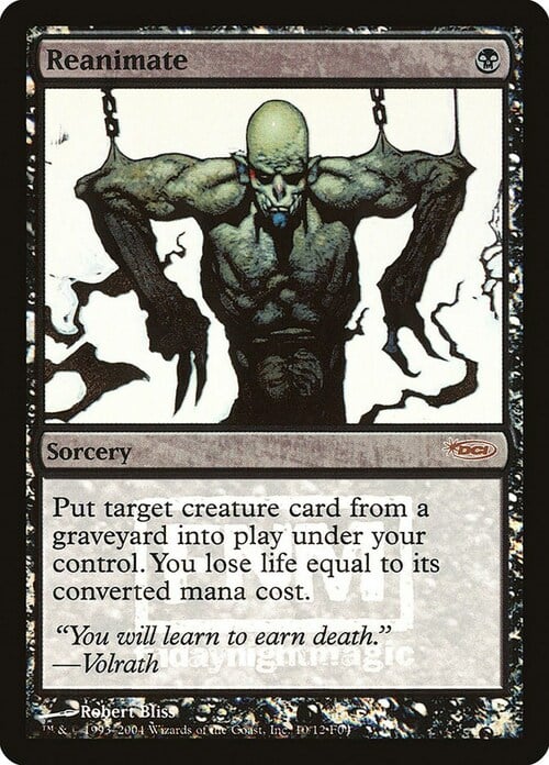 Reanimate Card Front