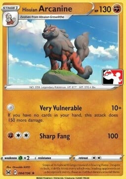 Hisuian Arcanine Card Front