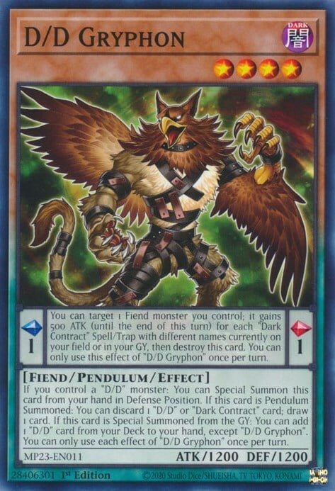 D/D Gryphon Card Front