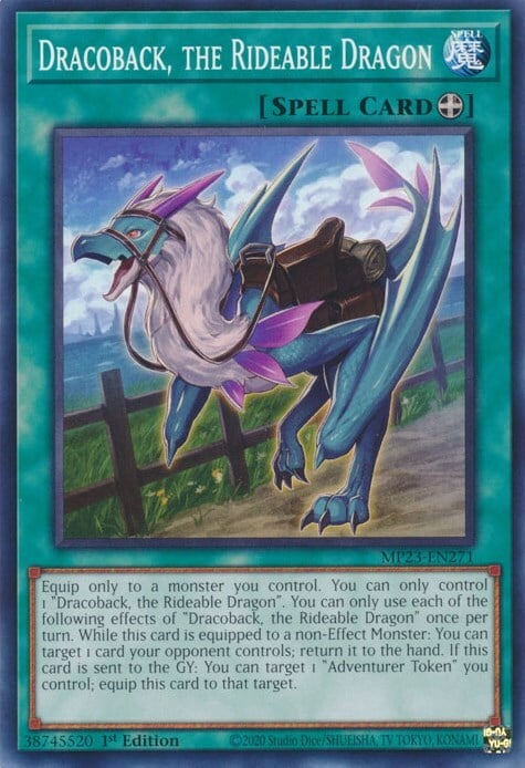 Dracoback, il Drago Cavalcabile Card Front