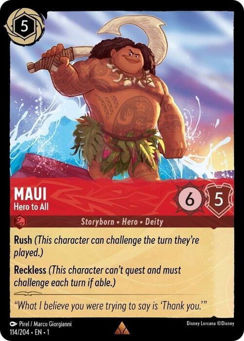 Maui - Hero to All Card Front