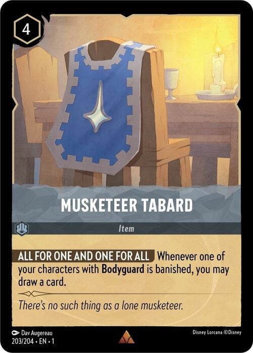 Musketeer Tabard Card Front