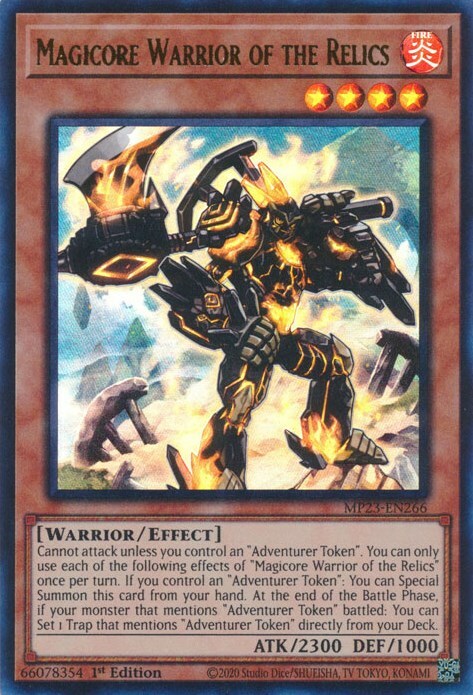Magicore Warrior of the Relics Card Front