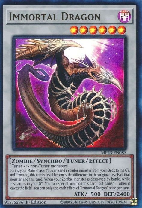 Immortal Dragon Card Front