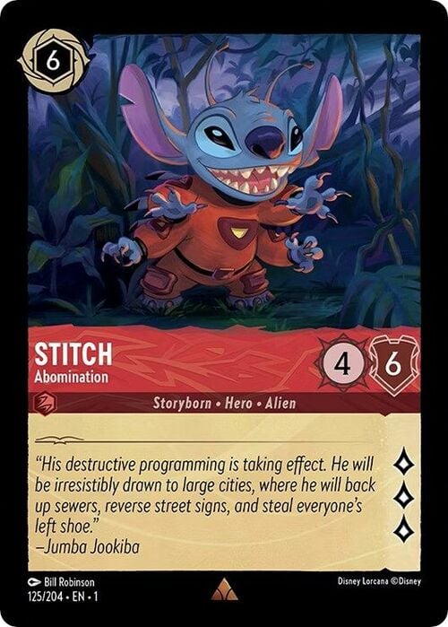 Stitch - Abomination Card Front