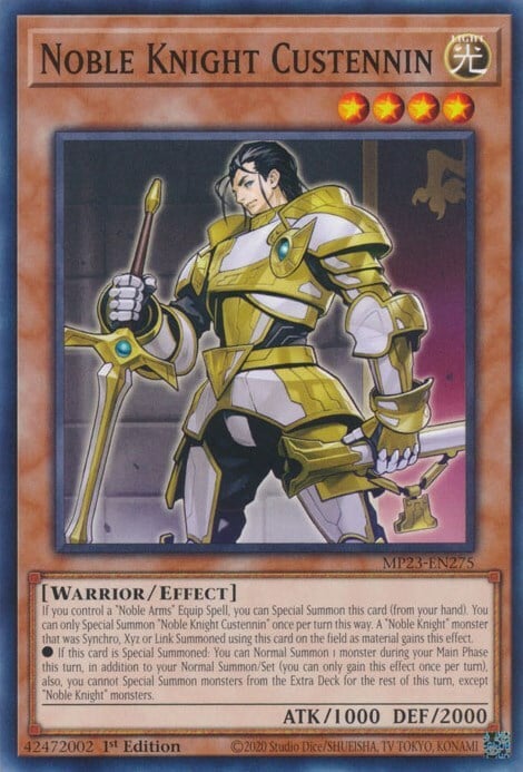 Noble Knight Custennin Card Front