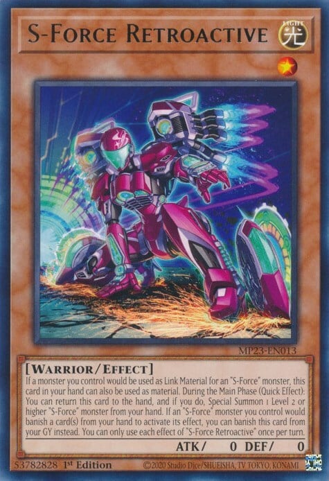S-Force Retroactive Card Front