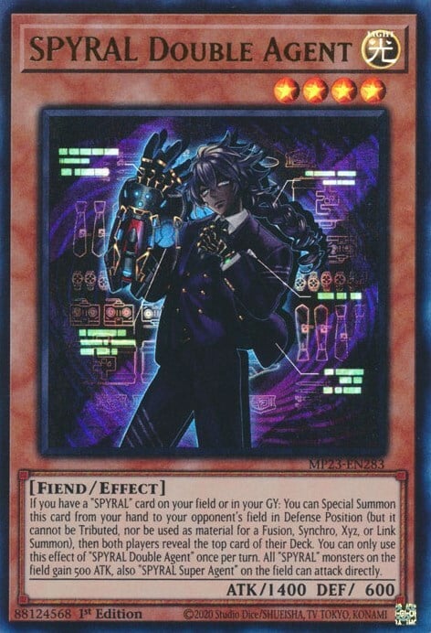 SPYRAL Double Agent Card Front
