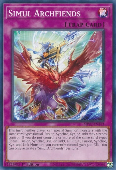 Simul Archfiends Card Front