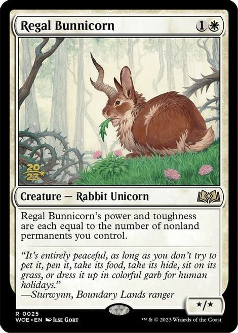 Regal Bunnicorn Card Front