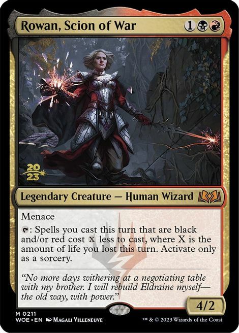 Rowan, Scion of War Card Front