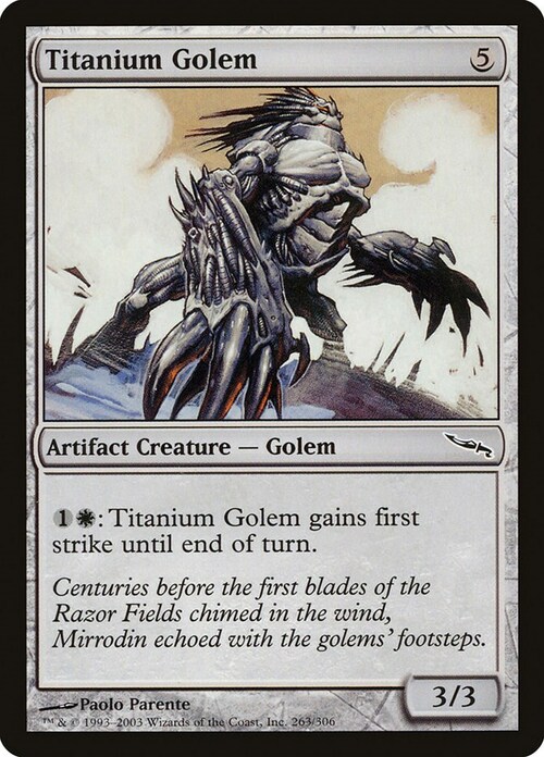 Titanium Golem Card Front