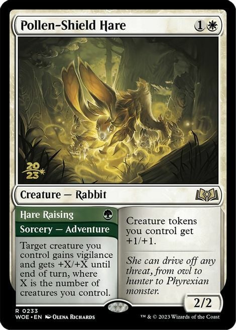Pollen-Shield Hare // Hare Raising Card Front