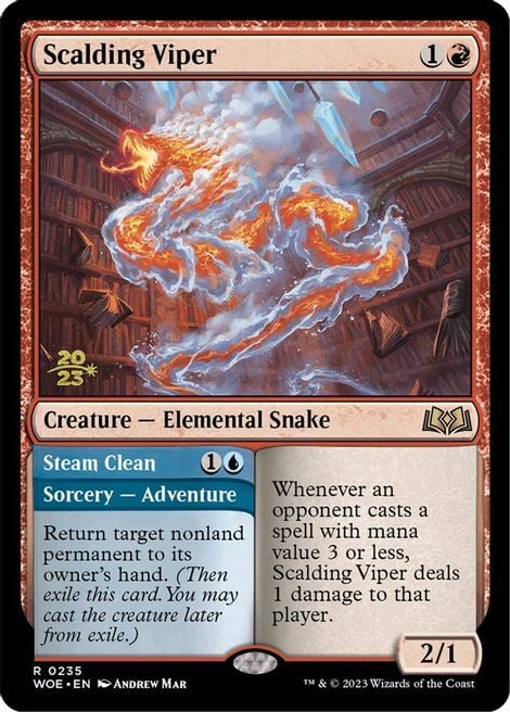 Scalding Viper // Steam Clean Card Front