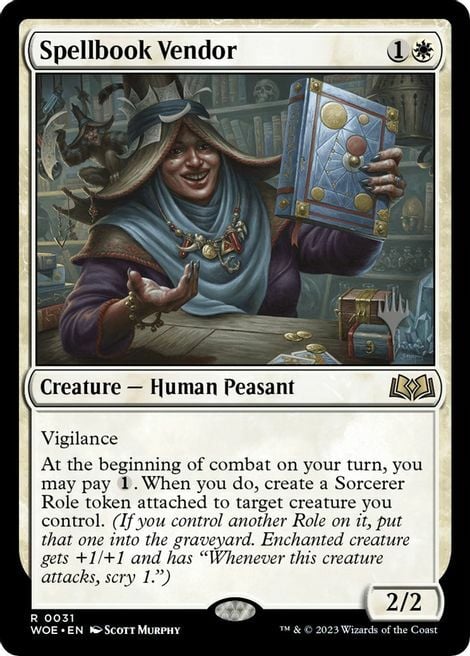 Spellbook Vendor Card Front