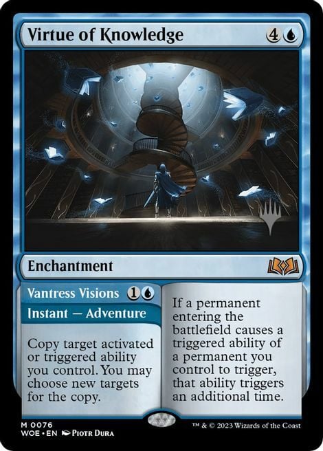 Virtue of Knowledge // Vantress Visions Card Front