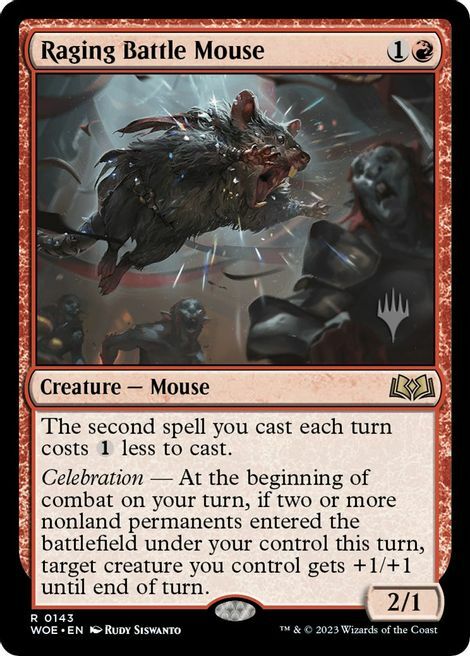 Raging Battle Mouse Card Front
