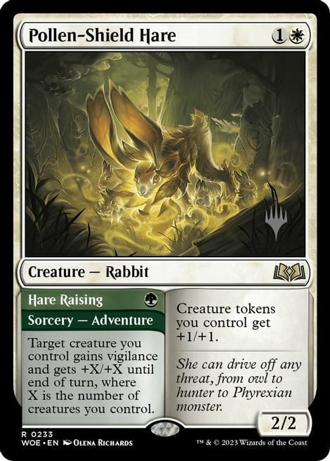 Pollen-Shield Hare // Hare Raising Card Front