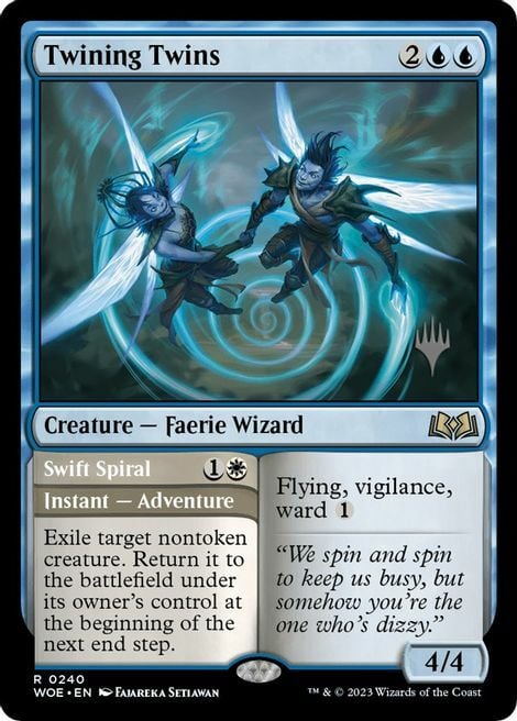 Twining Twins // Swift Spiral Card Front