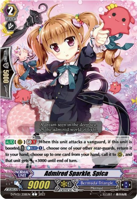 Admired Sparkle, Spica Card Front