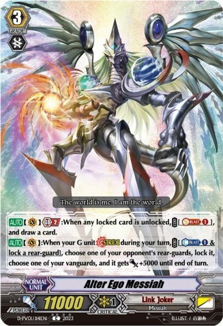 Alter Ego Messiah Card Front