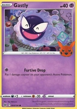 Gastly Card Front
