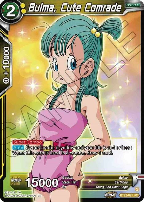 Bulma, Cute Comrade Card Front
