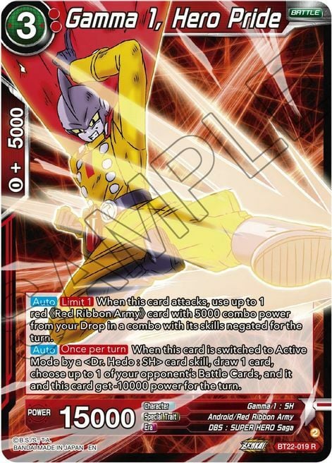 Gamma 1, Hero Pride Card Front