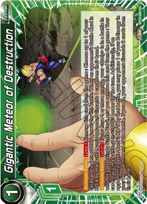 Gigantic Meteor of Destruction Card Front