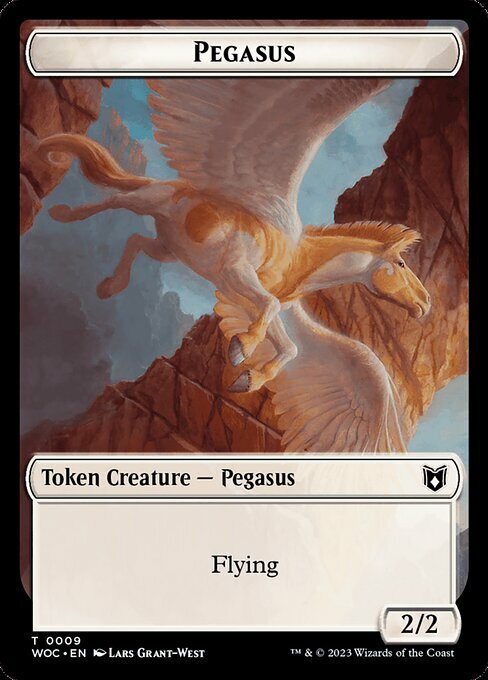 Pegasus // Saproling Card Front