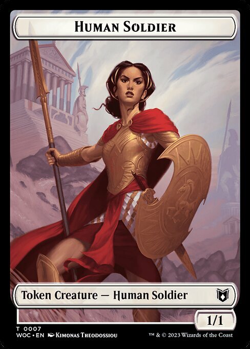 Human Soldier // Pirate Card Front