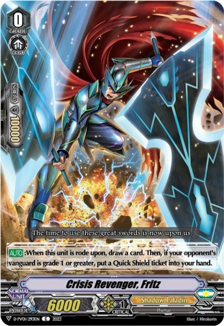 Crisis Revenger, Fritz Card Front