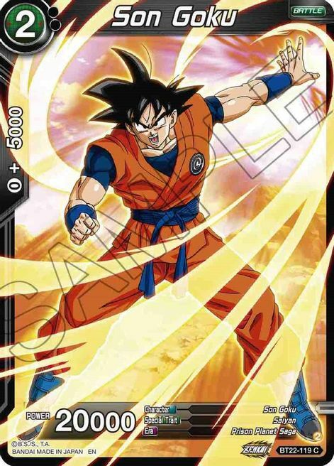 Son Goku Card Front