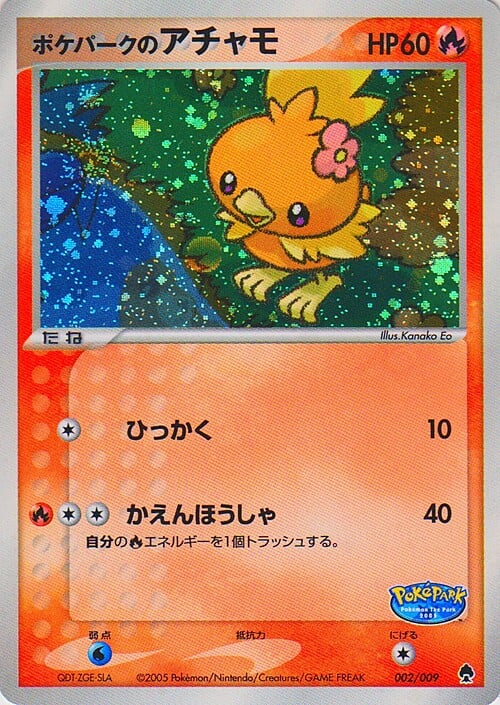 PokéPark's Torchic Card Front